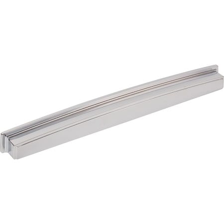 305 Mm Center Polished Chrome Square-to-Center Square Renzo Cabinet Cup Pull